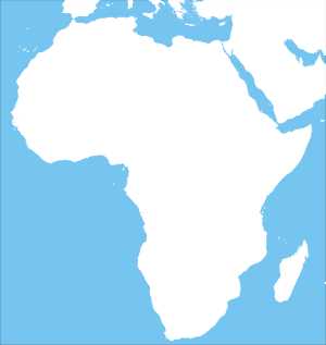 blank printable map of africa
