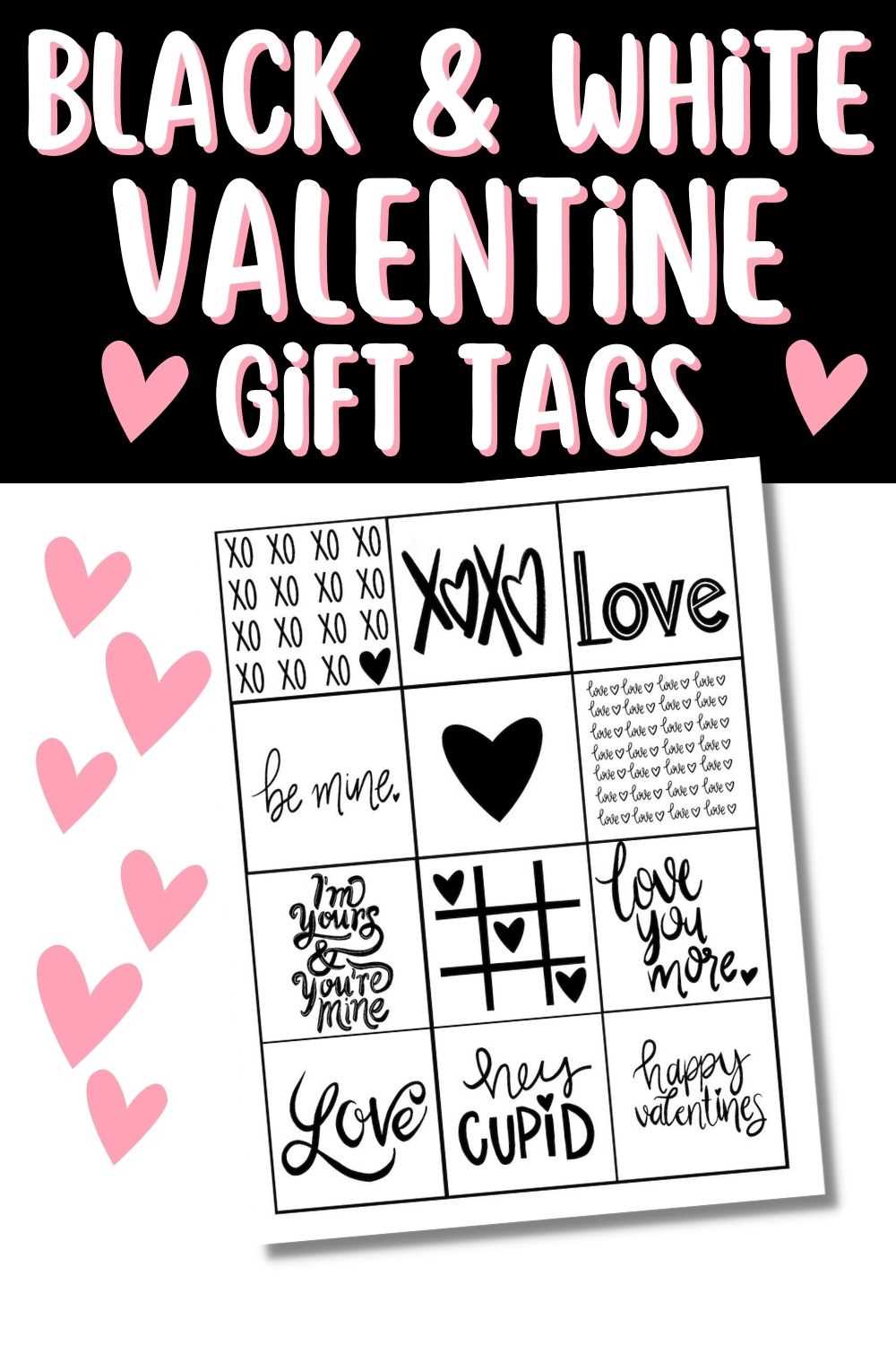 valentines printable tags