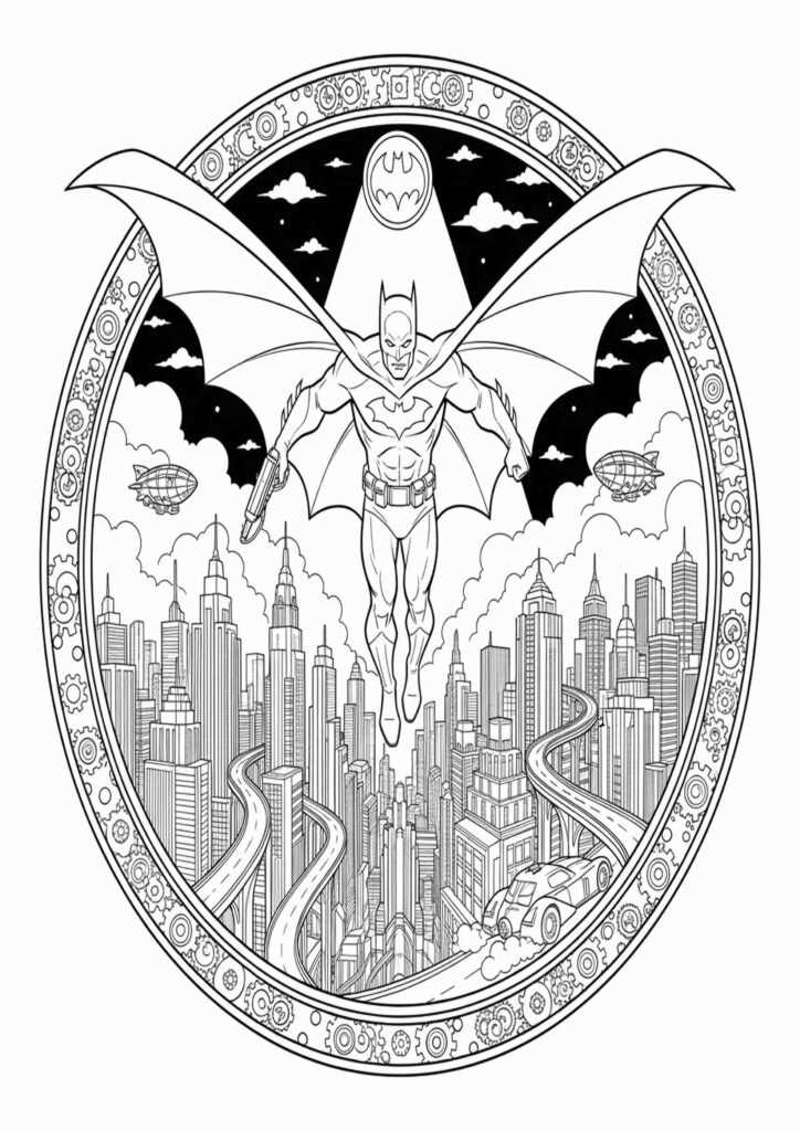 printable batman coloring
