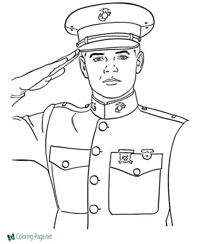 veterans day printable coloring pages