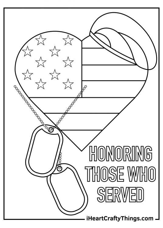 veterans day printable coloring pages