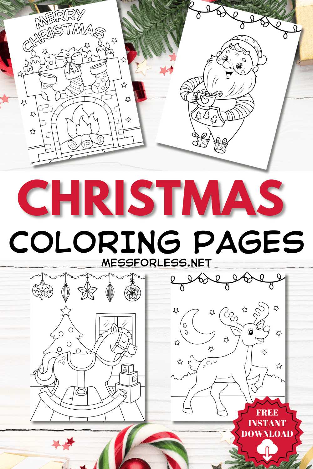 printable free christmas coloring pages
