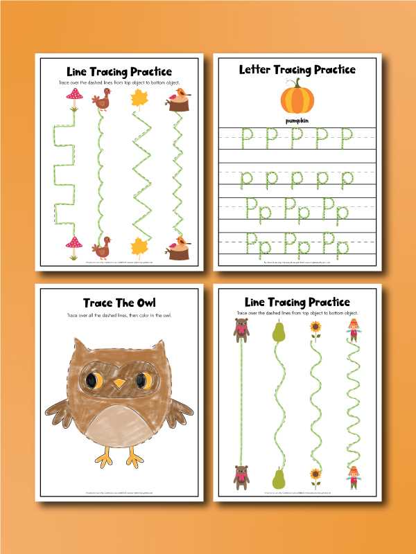 free printable fall preschool worksheets