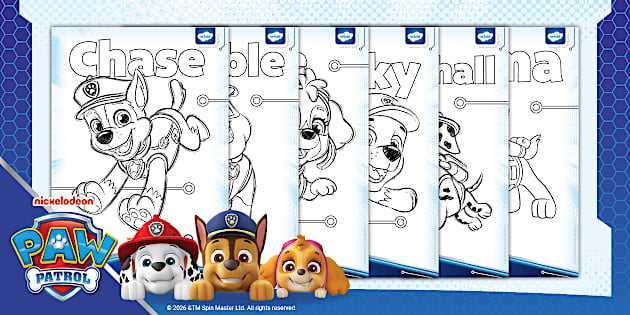 skye printable paw patrol characters