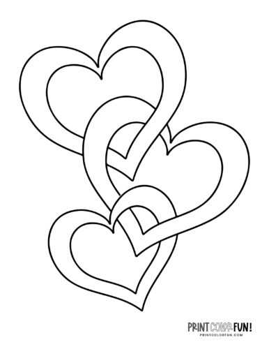 printable free hearts