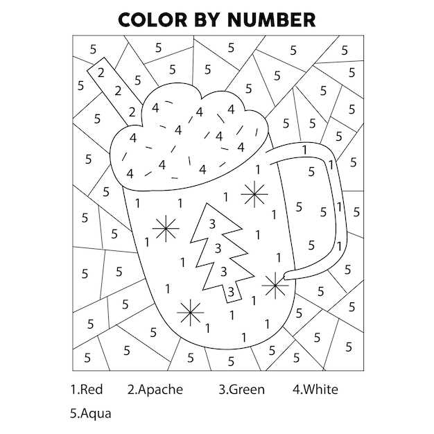 color by number printable christmas color by number printable christmas