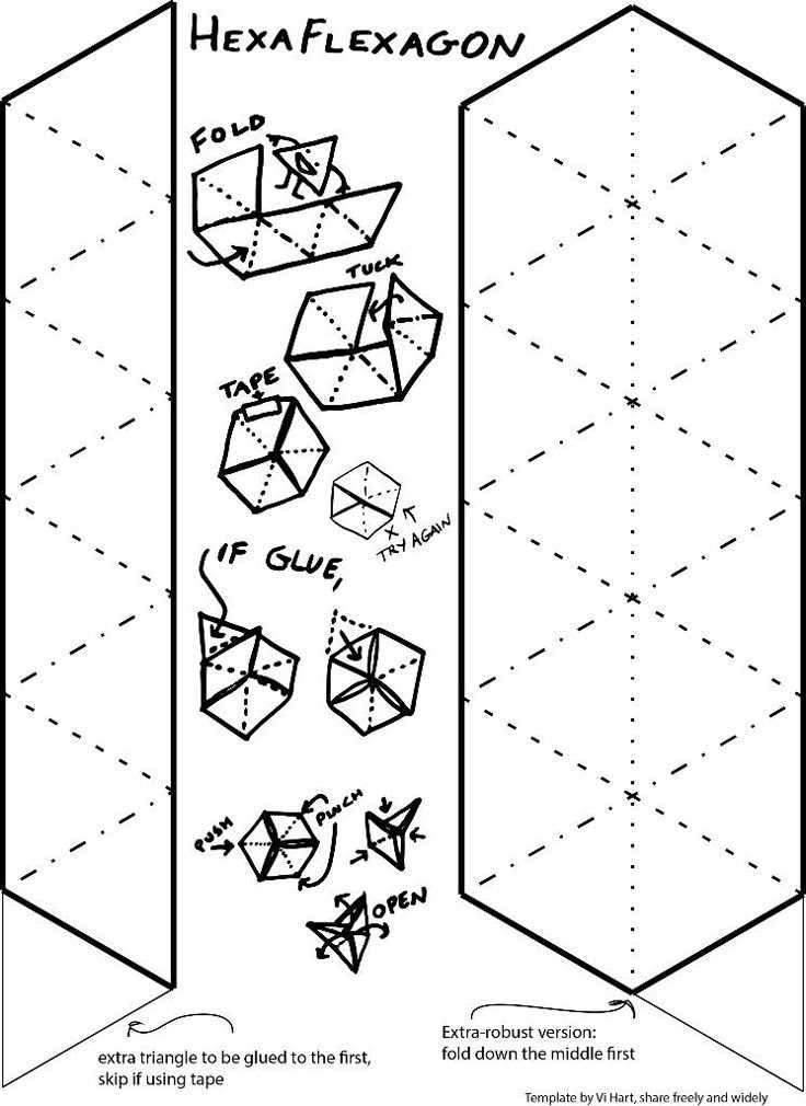 flexagon template printable