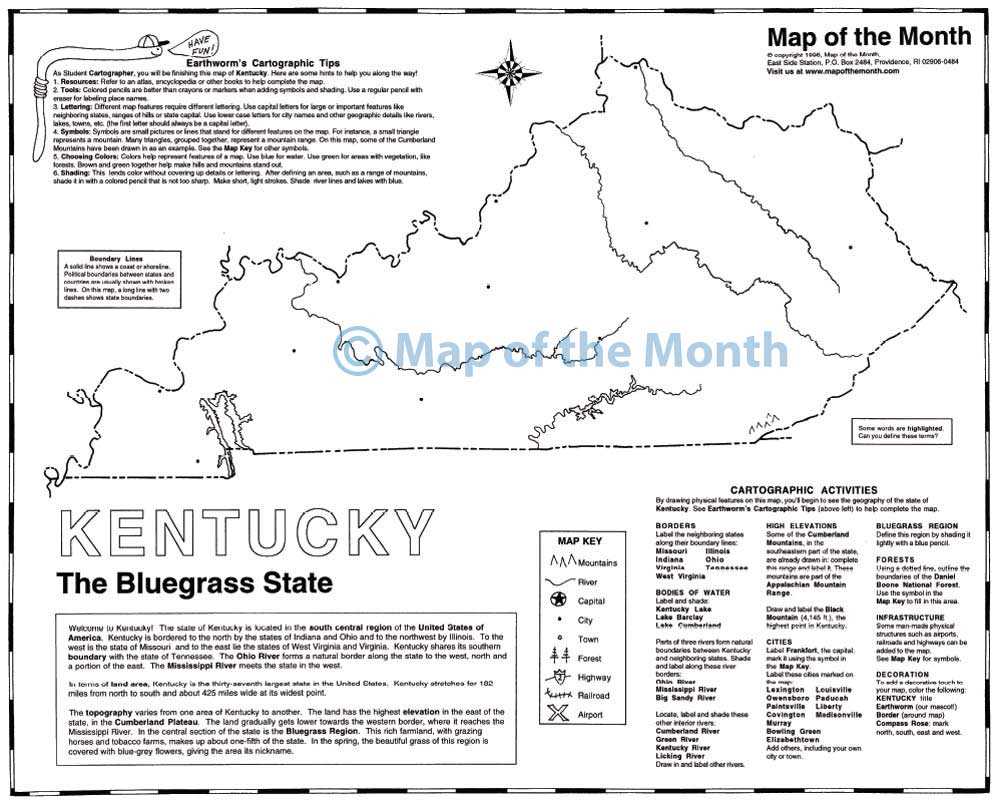 printable map of kentucky printable map of kentucky