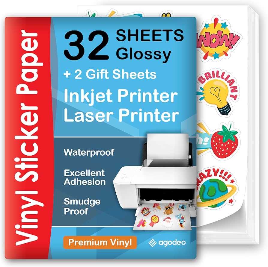 glossy printable sticker paper