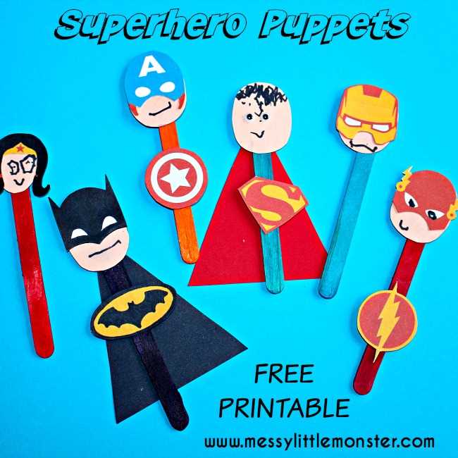 printable superhero arts and crafts