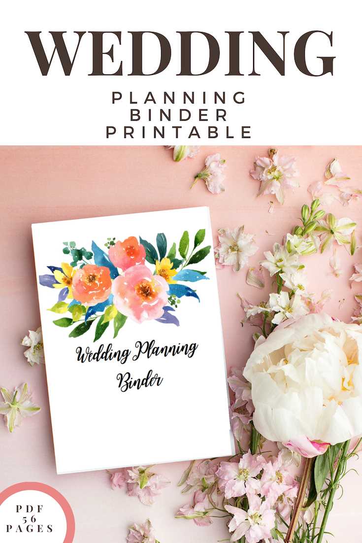 wedding planning binder printables free