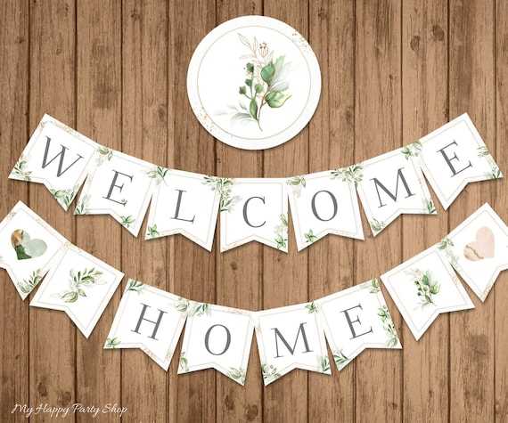 welcome home banner printable