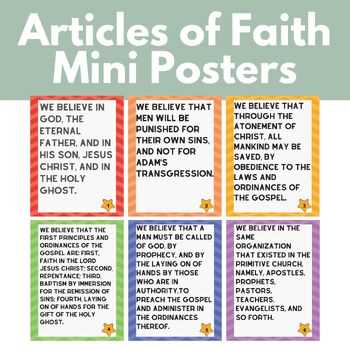 articles of faith printable articles of faith printable