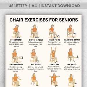 free printable chair workout