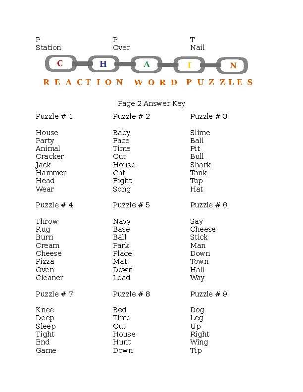 chain reaction word game printable chain reaction word game printable