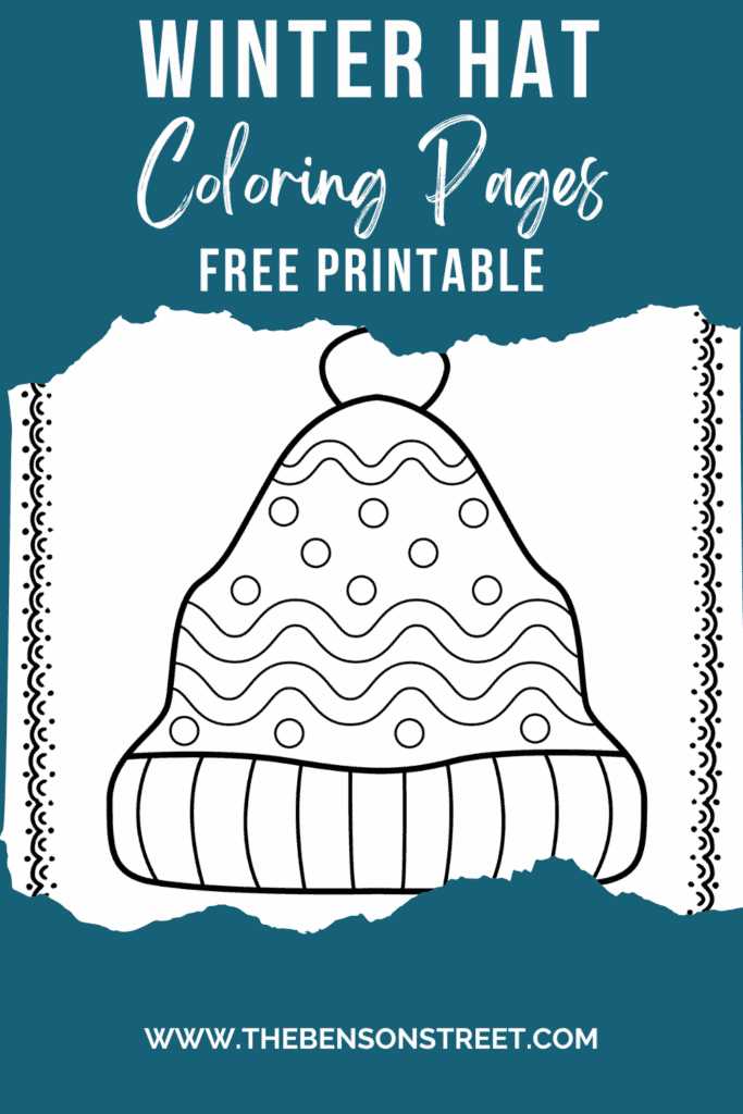 winter hat template printable free