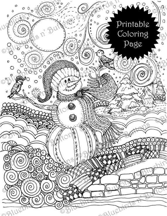 winter printables coloring pages