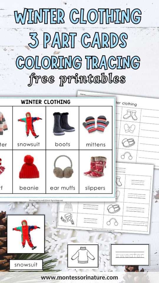 winter printables for preschool