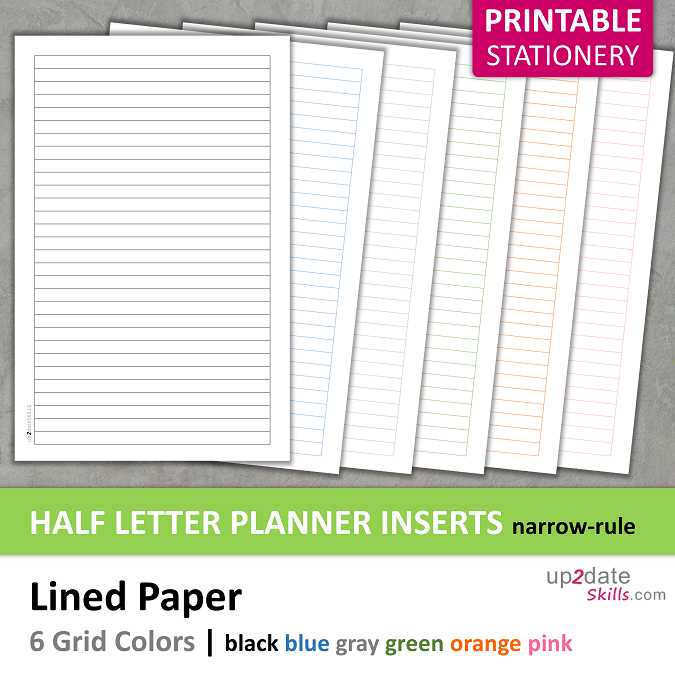 printable lined stationery