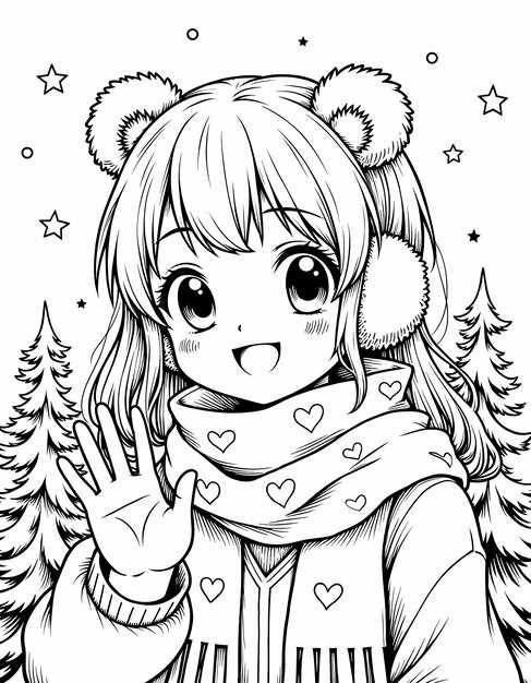 anime coloring pages printable