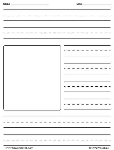 writing page printable
