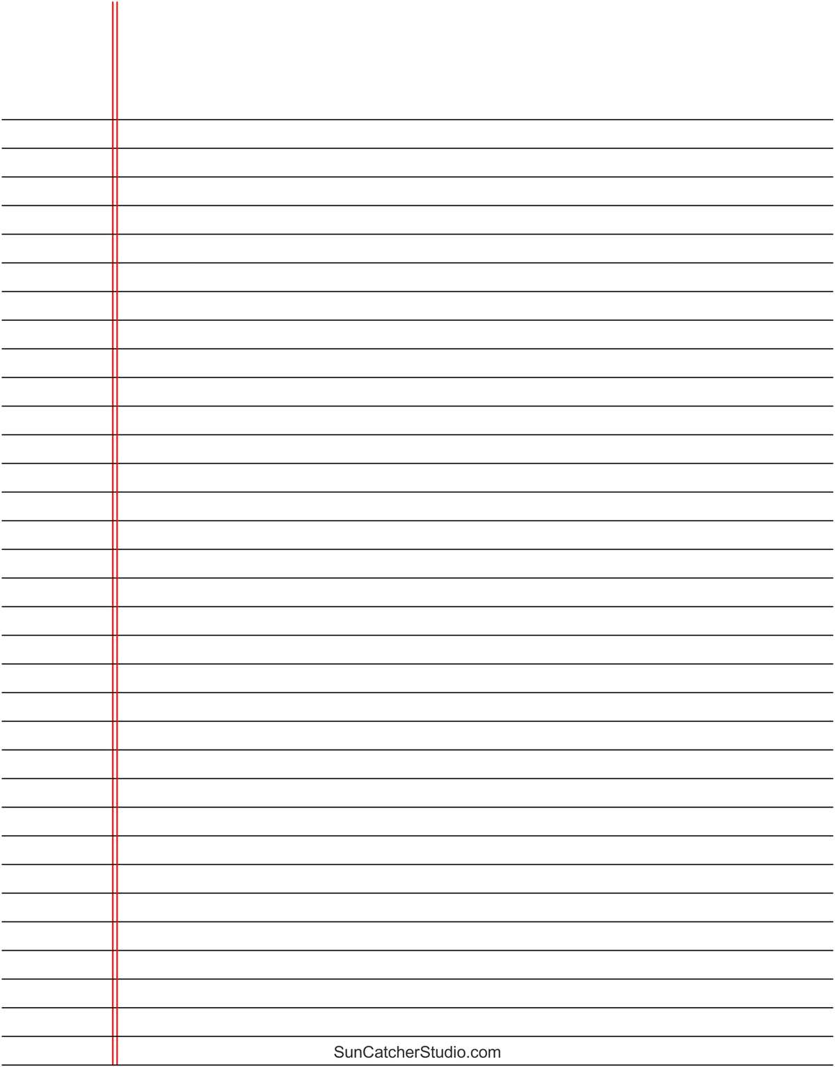 writing page printable