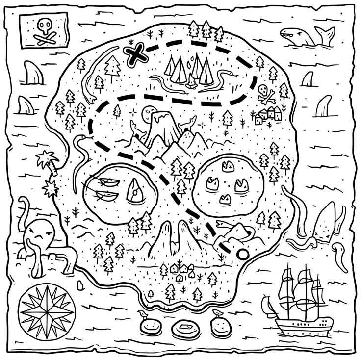 free printable pirate maps