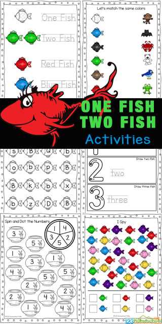 red fish blue fish printable