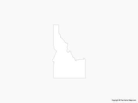 printable idaho map
