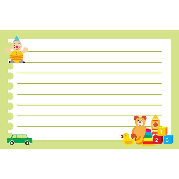 preschool printable lined paper