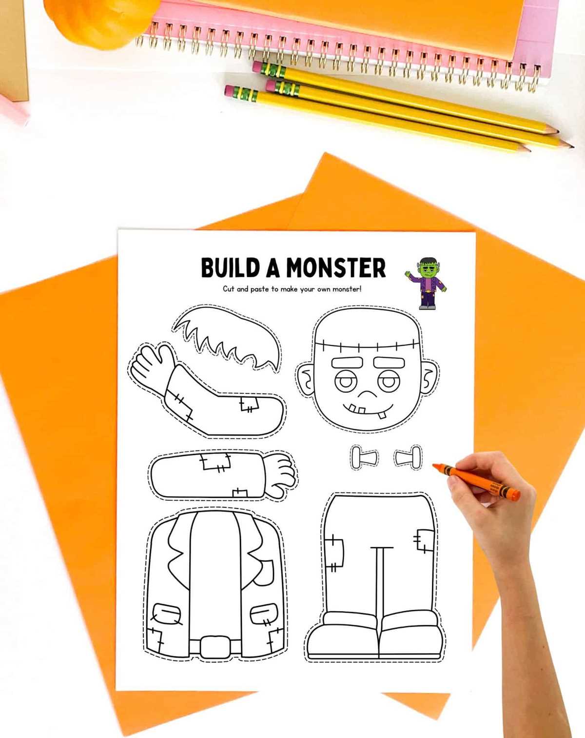 build a monster printables