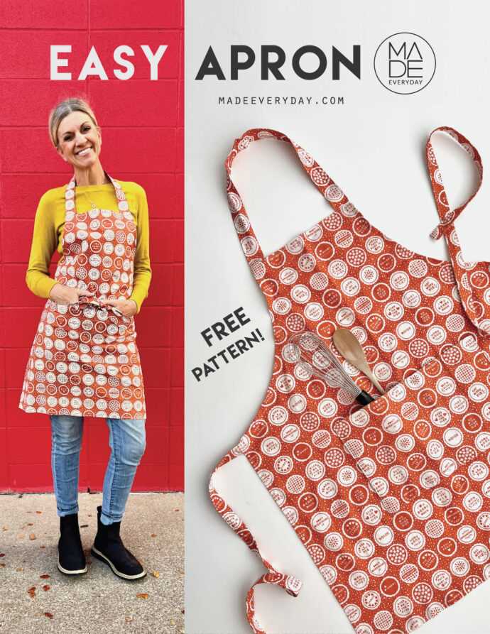 printable apron pattern free