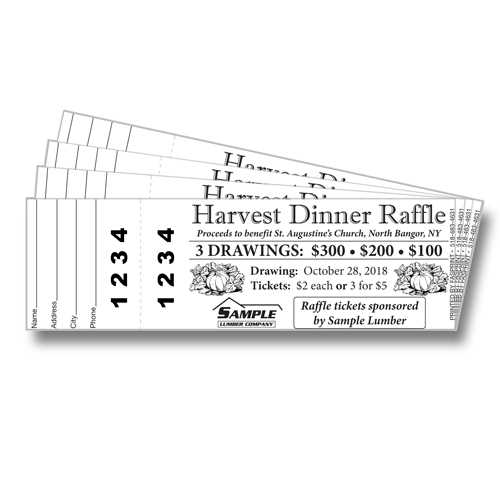 printable numbered raffle tickets