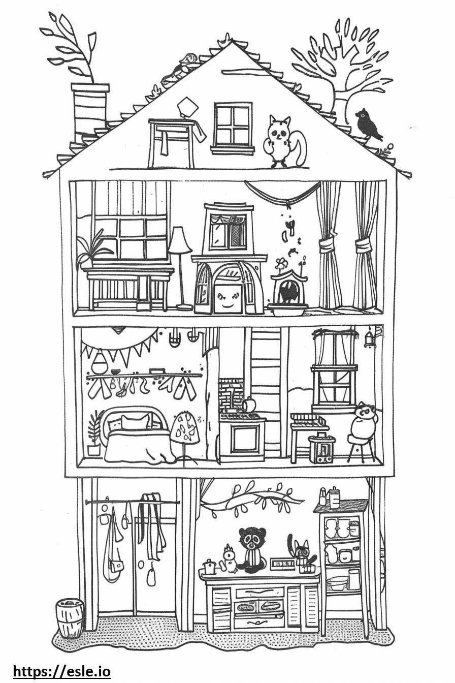 gabbys dollhouse coloring pages printable