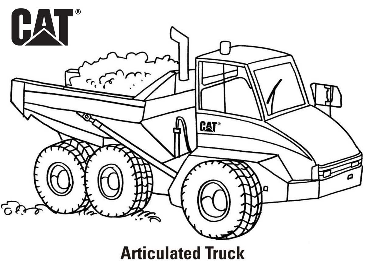 truck colouring pages printable