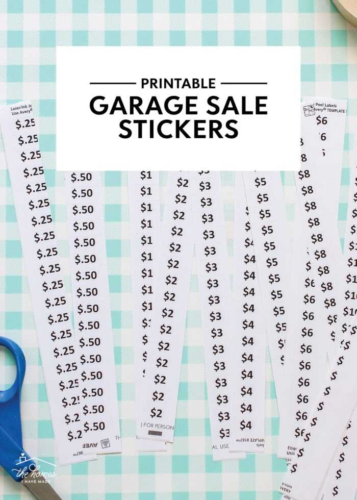 yard sale tags printable yard sale tags printable