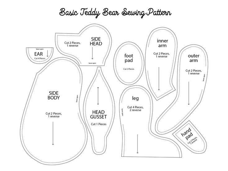 teddy bear pattern printable