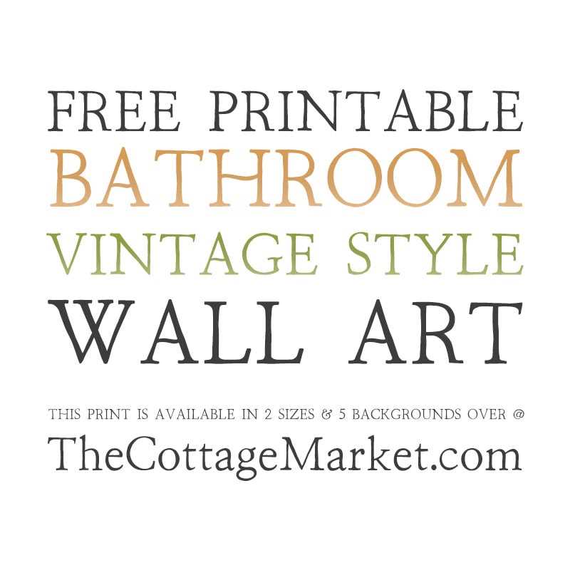 free printable wall art for bathroom
