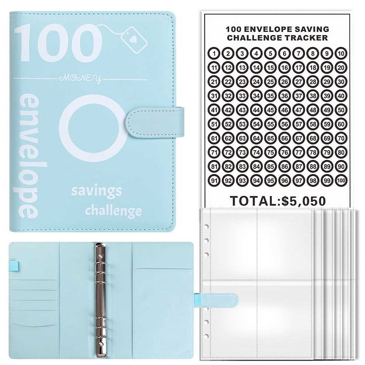 100 envelope challenge tracker free printable