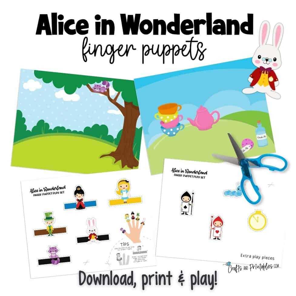 free alice in wonderland printables