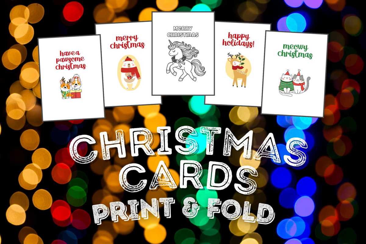 free printable christmas cards to colour