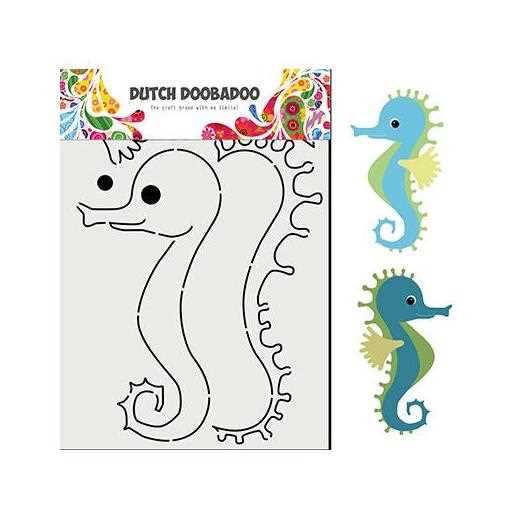 seahorse template printable