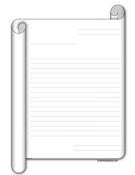 free printable penmanship paper
