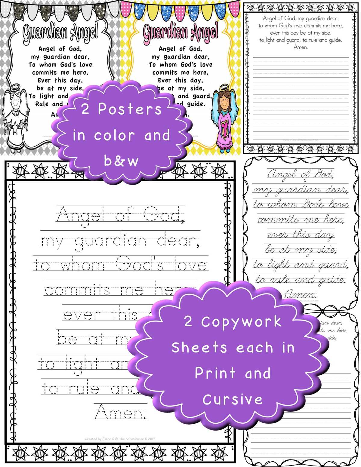 guardian angel prayer printable