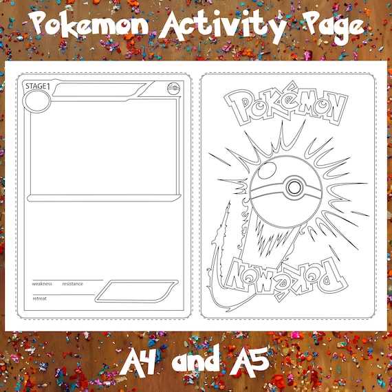 pokemon activities printables
