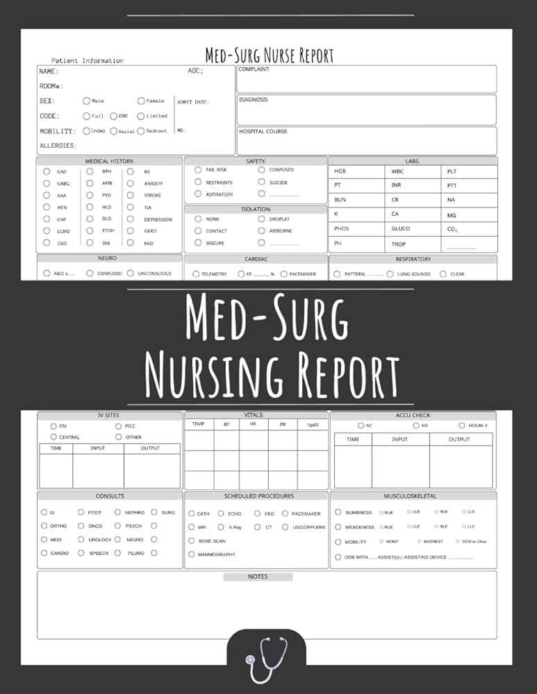 printable nurse report sheet template
