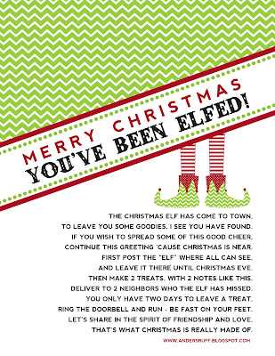 youve been elfed free printable youve been elfed free printable