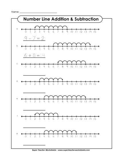 integer number line printable integer number line printable
