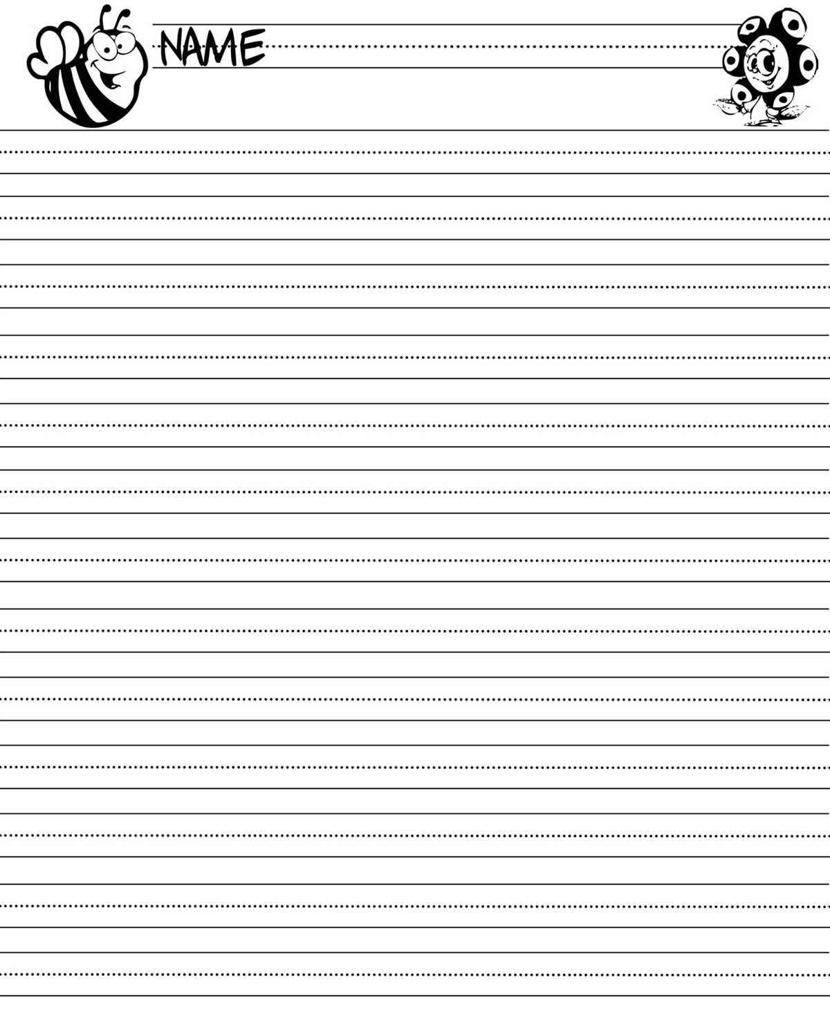 printable primary lined paper printable primary lined paper