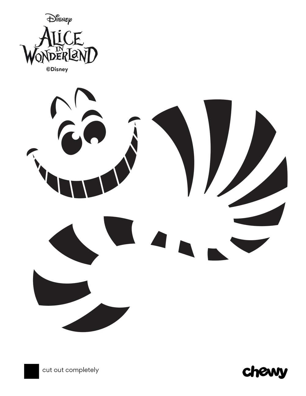 free printable cat pumpkin stencil
